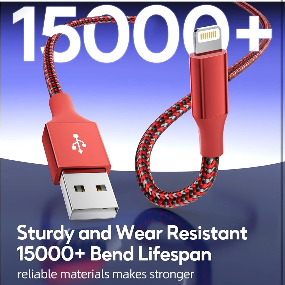 Phone charger cords 3 packs